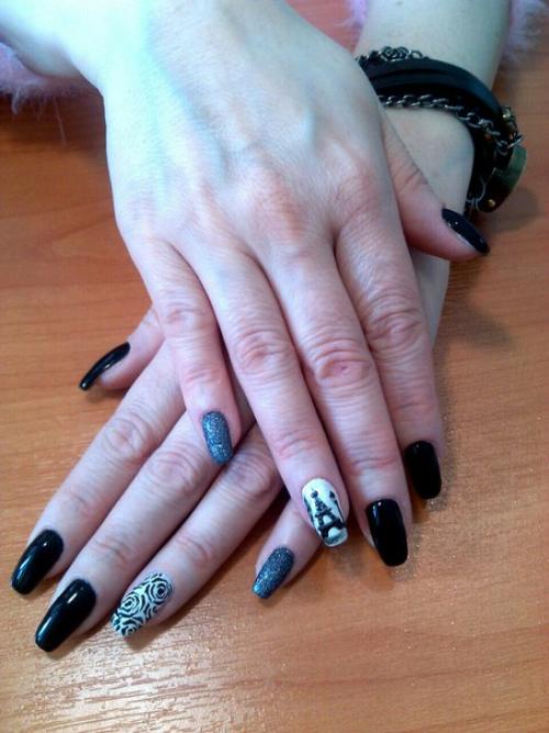 Наращивание ногтей, укрепление натуральных ногтей акрилом, гелем, покрытие ногтей гель лаком, маникюр аппаратный, обрезной. 07