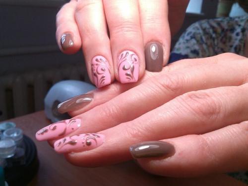 Наращивание ногтей, укрепление натуральных ногтей акрилом, гелем, покрытие ногтей гель лаком, маникюр аппаратный, обрезной. 02