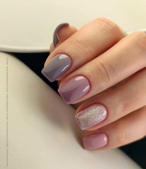 Нежность и разнообразие маникюра на короткие ногти. 01