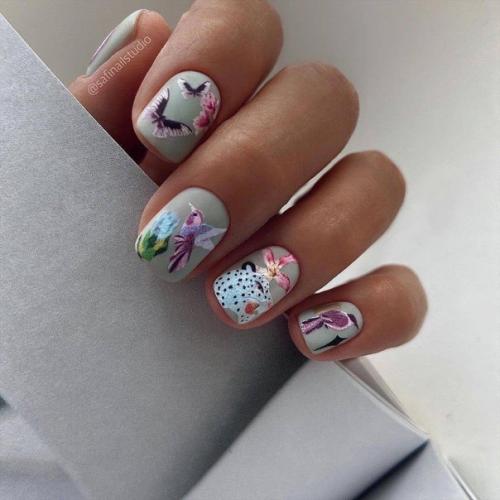 Много идей для маникюра на ногти разной формы! 04