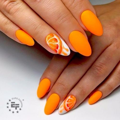 Идеи потрясающего маникюра с фруктами и ягодами. 05