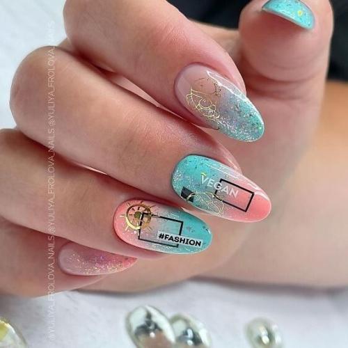 Варианты летнего маникюра, на каждый день. 06