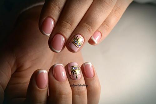 Сегодняшние работы первый маникюр - рисунок, не наклейки! 04