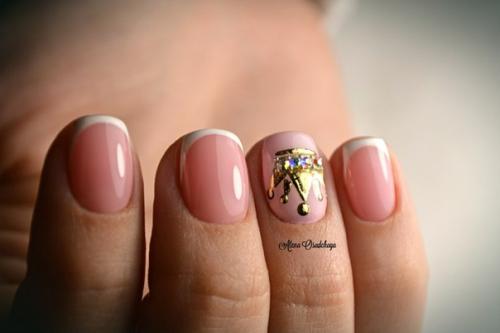 Сегодняшние работы первый маникюр - рисунок, не наклейки! 05