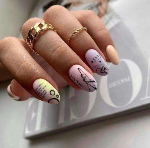 Варианты летнего маникюра, на каждый день. 02