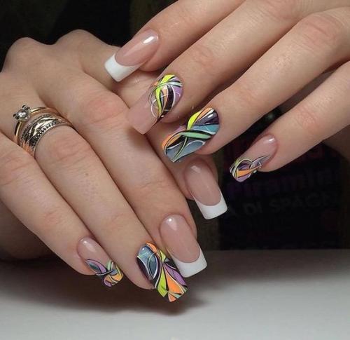 Шикарный френч.  Как вам такое разнообразие? 08