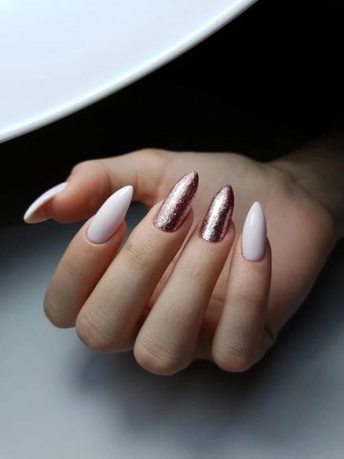 Идеи стильного маникюра, в нежных тонах. 02