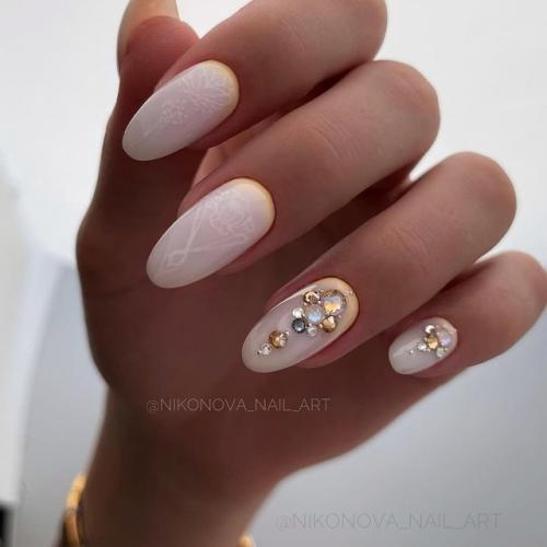 Нежные, летние идеи дизайна маникюра. 07