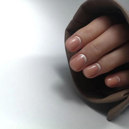 Подборка маникюра с обратным френчем. 05