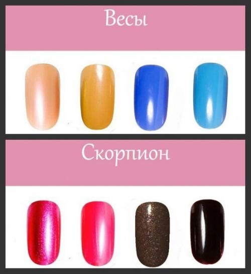 Цвет лака по знаку зодиака? 03