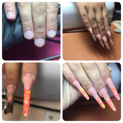 Осенний микс?  Форма пайп - миндаль? 01