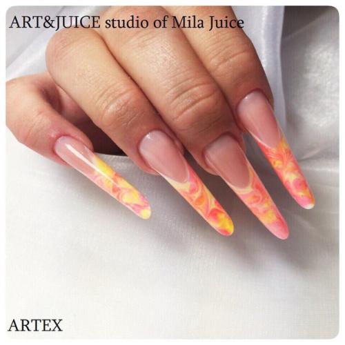 Осенний микс?  Форма пайп - миндаль? 02