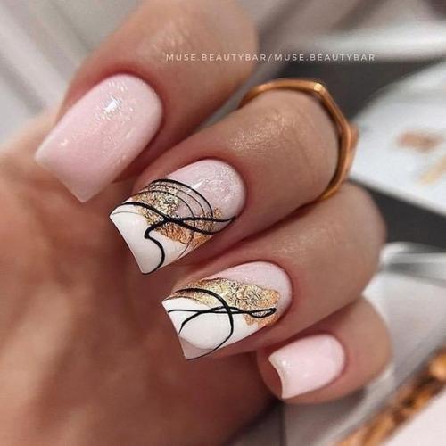 Идеи маникюра с паутинкой. 01