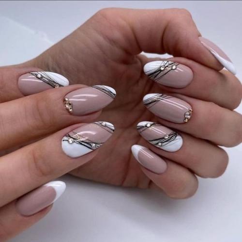 Идеи маникюра с паутинкой. 03