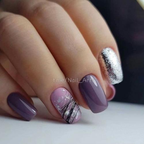 Идеи маникюра с паутинкой. 02