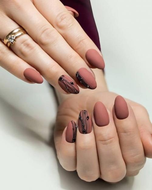 Идеи маникюра с паутинкой. 07