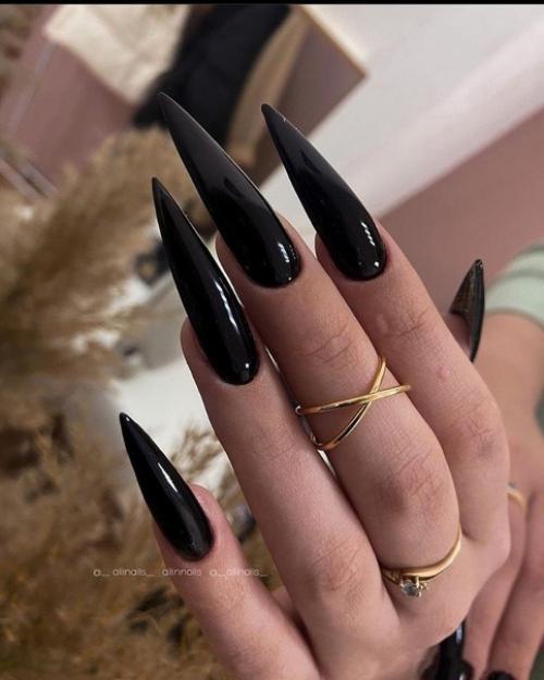 Подборка идей на длинные ногти. 04