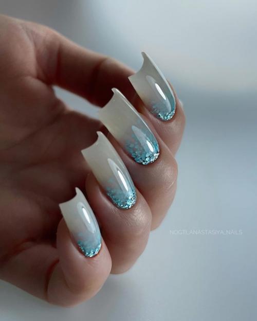 Мк с растяжкой блестками под гель. 01