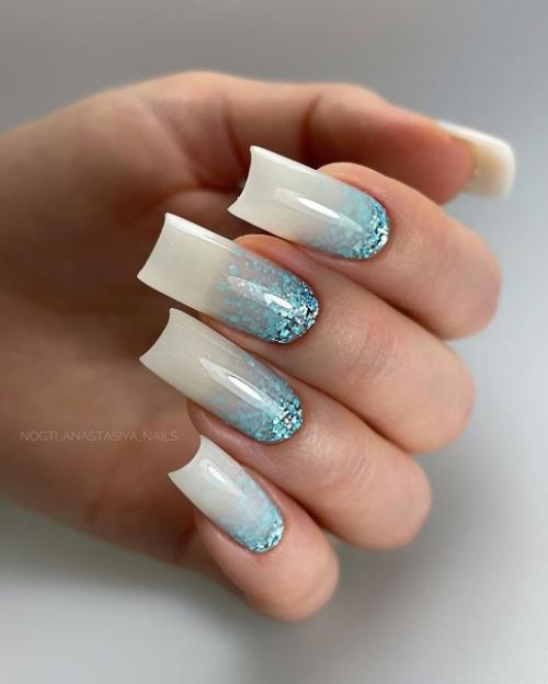 Мк с растяжкой блестками под гель. 02