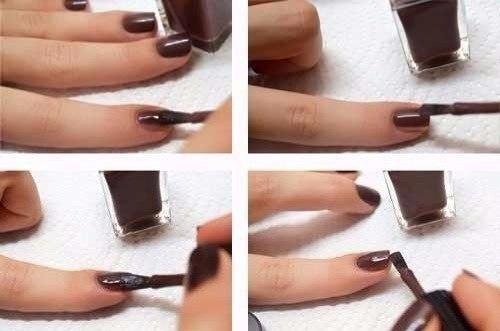 Техника нанесения лака для ногтей: 01