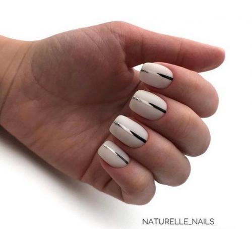 Маникюр на короткие ногти, идеи на каждый день. 03