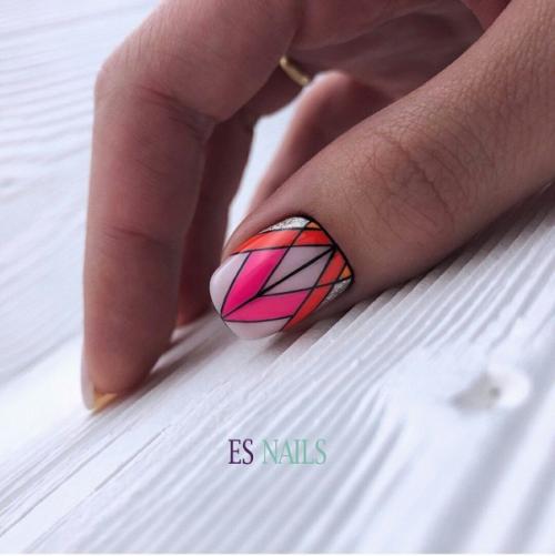 Маникюр на короткие ногти, идеи на каждый день. 08