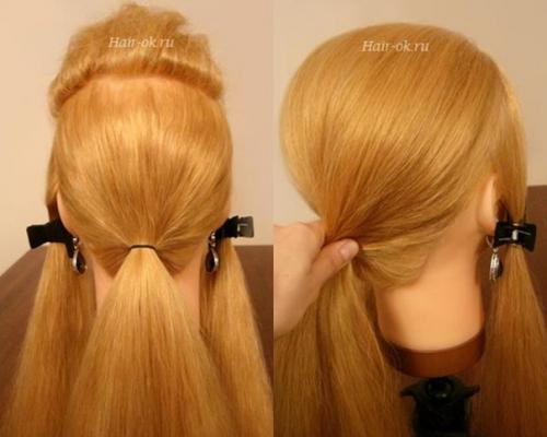 Фото - урок выполнение вечерней прически шаг за шагом. 02 Фото - урок выполнение вечерней прически шаг за шагом. 02