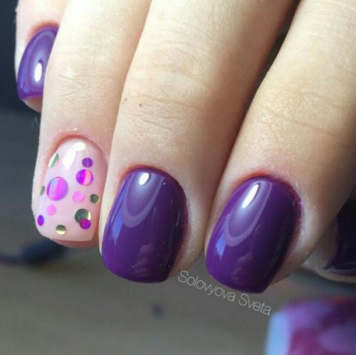 Девочки?  Подскажите идеи маникюра в таком цвете? 01