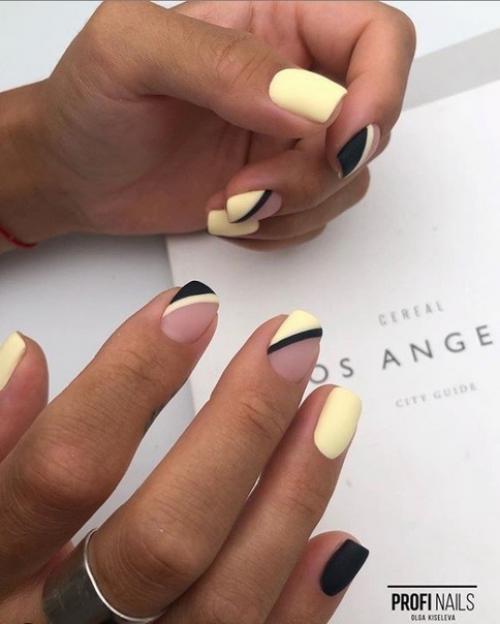 Маникюр на короткие ногти, идеи на каждый день. 09