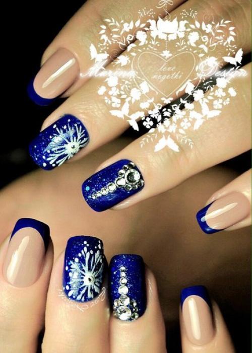 Девчонки, помогите пожалуйста, по кидайте новогодние маникюры в ярких цветах! 02