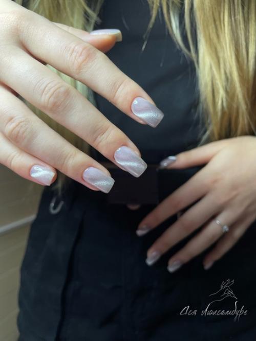 Льдинки на ваших ногтях в честь выпавшего снега. 02