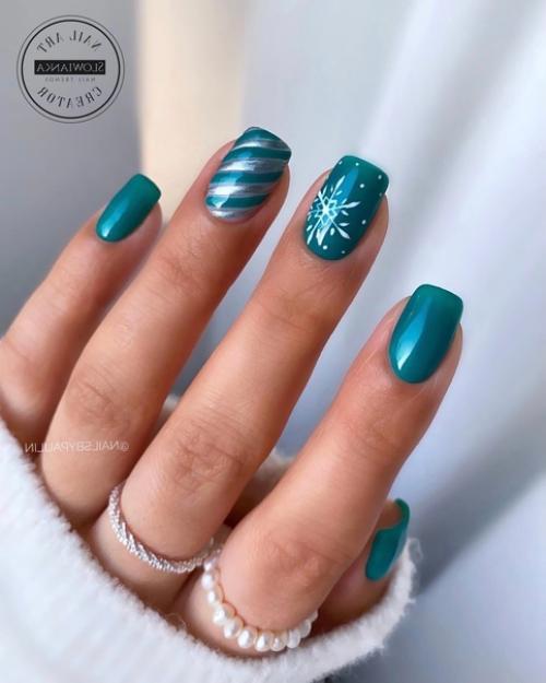 Дизайн ногтей зимний маникюр - это всегда красиво, модно и стильно. 01