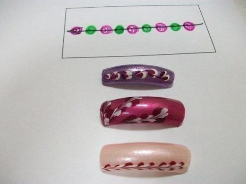 Дизайн ногтей по мокрому лаку. 04