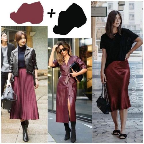 Бордовый цвет в зимней палитре - это особый шик. 02