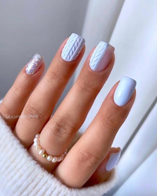 Дизайн ногтей зимний маникюр - это всегда красиво, модно и стильно. 07