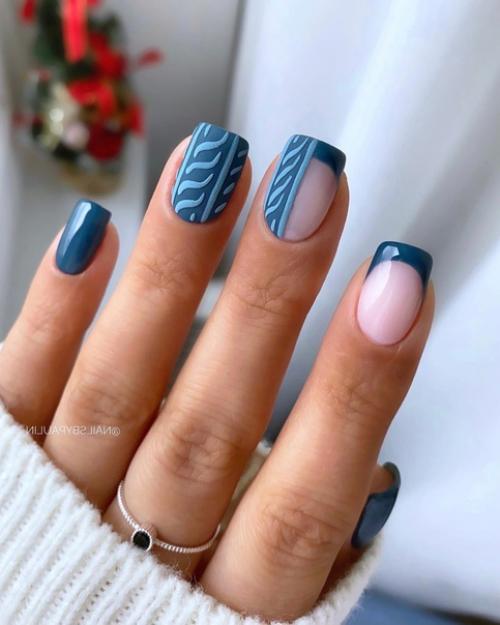 Дизайн ногтей зимний маникюр - это всегда красиво, модно и стильно. 05