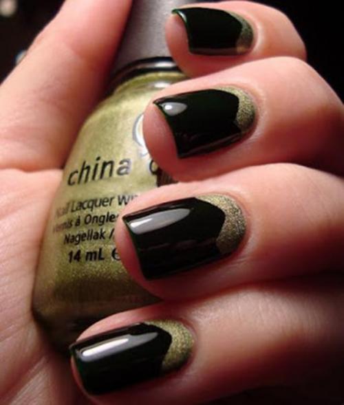 Дизайн ногтей в виде зубчиков при помощи фигурных ножниц? 04