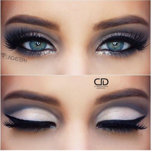 Идеи праздничного макияжа со стрелками? 05