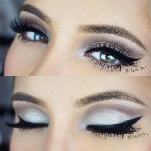 Идеи праздничного макияжа со стрелками? 02