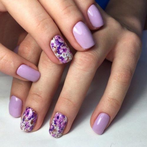 Варианты нежного весеннего маникюра. 01