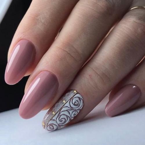 Лучшие идеи маникюра в нюдовом цвете. 01