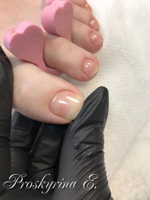 Ошибки.  Мой мой первый профи педикюр.  курс по классике прошла. 02