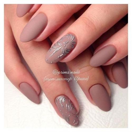 Лучшие идеи маникюра в нюдовом цвете. 06