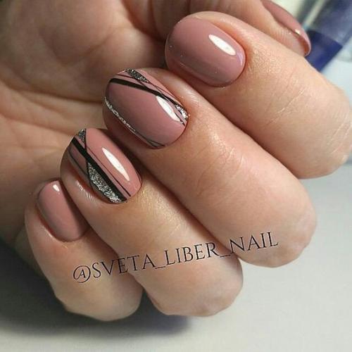 Лучшие идеи маникюра в нюдовом цвете. 03