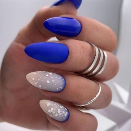 Подборка Идей маникюра в синем цвете. 08