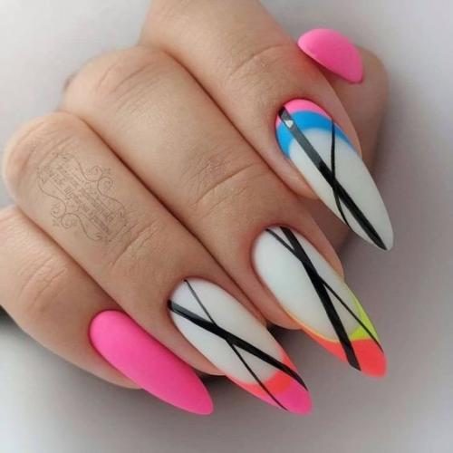 Подборка маникюра на длинные ногти. 03