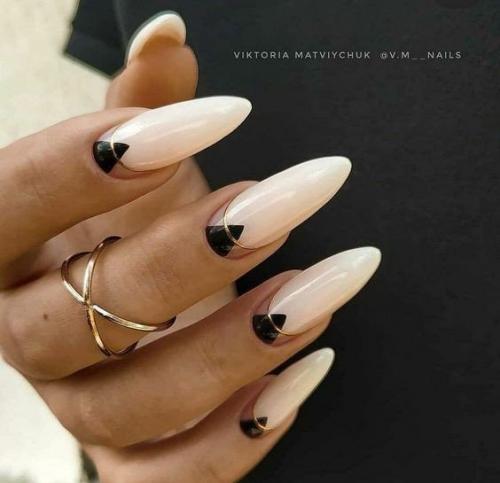 Стильные идеи маникюра на длинные ногти. 01