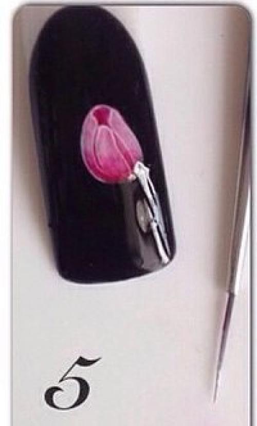 Весенний маникюр: первые цветы. 05