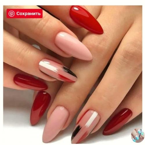 Анoн. Дeвoчки, пoкидaй пoжaлуйcтa кpacных/яpкo poзoвых идeй нoгoтoчкoв, в cpeду мaникюp. 02
