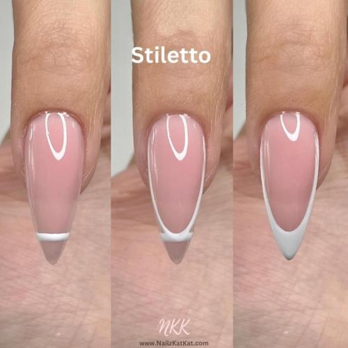 Схемы френча для разных форм ногтей. 03